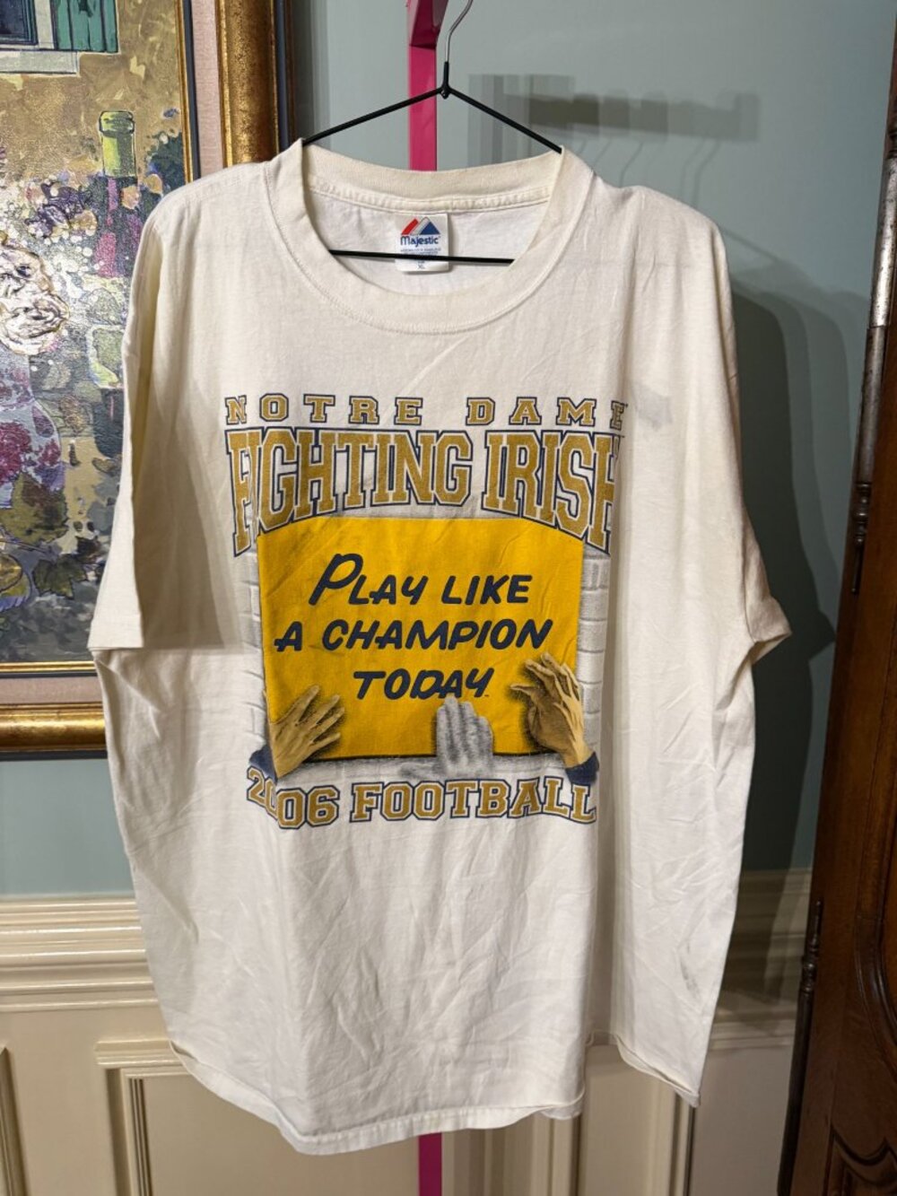 Majestic Notre Dame Fighting Irish 2006 Football Tee XL